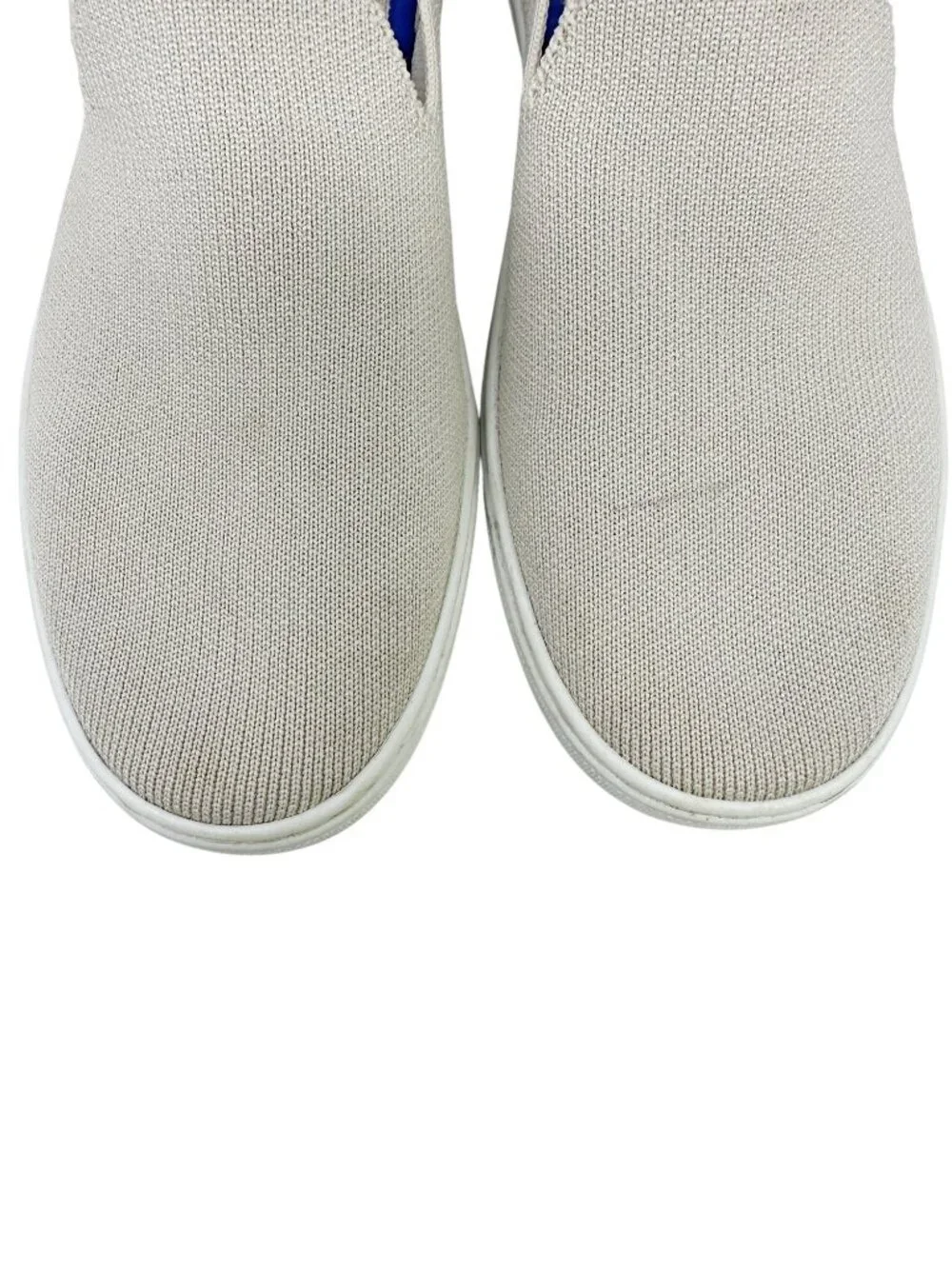Rothy’s The Original Slip On Sneaker Women’s 8 Sand Beige Knit Washable